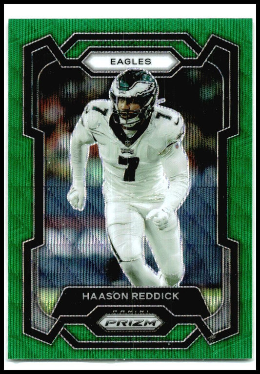 2023 Panini Prizm Green Wave #243 Haason Reddick Philadelphia Eagles