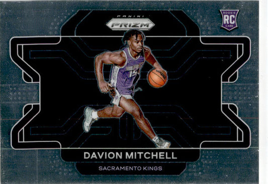 2021-22 Panini Prizm rookie variations #312 Davion Mitchell Sacramento Kings