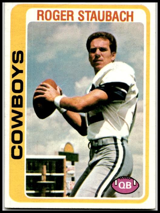1978 Topps #290 Roger Staubach Dallas Cowboys