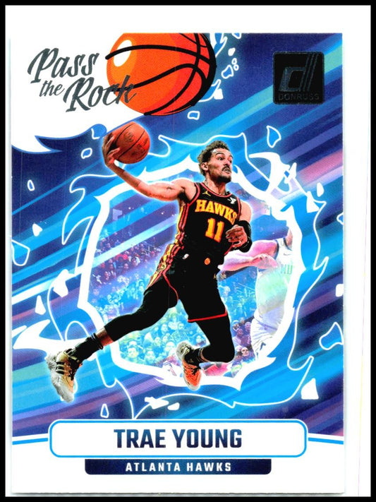 2024-25 Donruss Pass the Rock #9 Trae Young Atlanta Hawks