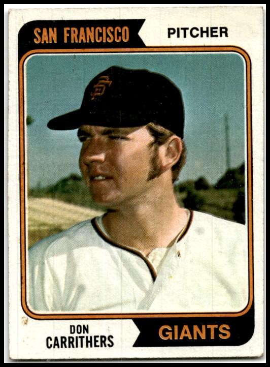 1974 Topps #361 Don Carrithers San Francisco Giants