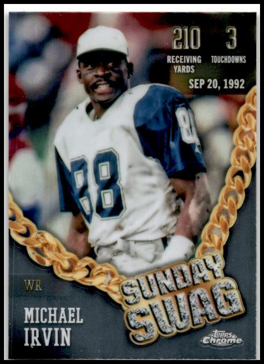 2024 Topps Chrome Sunday Swag #SS-12 Michael Irvin Dallas Cowboys