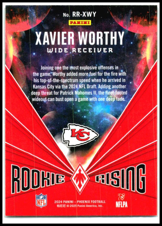 2024 Panini Phoenix #RR-XWY Xavier Worthy Kansas City Chiefs
