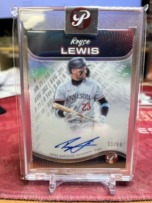 2024 Topps Pristine Pristine Production Autograph  PPA-RL Royce Lewis  /99 Twins