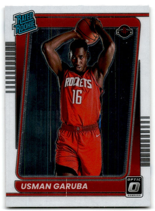 2021-22 Donruss Optic Rated Rookie Usman Garuba Rookie Houston Rockets #188