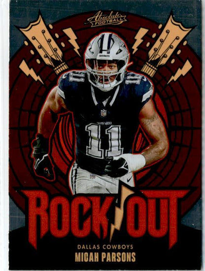 2024 Panini Absolute Rock Out #RO-MPS Micah Parsons Dallas Cowboys