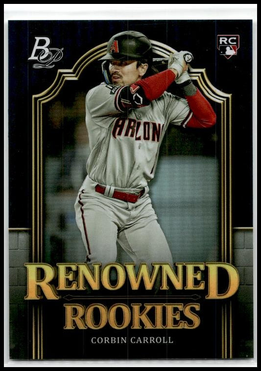 2023 Bowman Platinum Renowned Rookies #RR-7 Corbin Carroll Arizona Diamondbacks