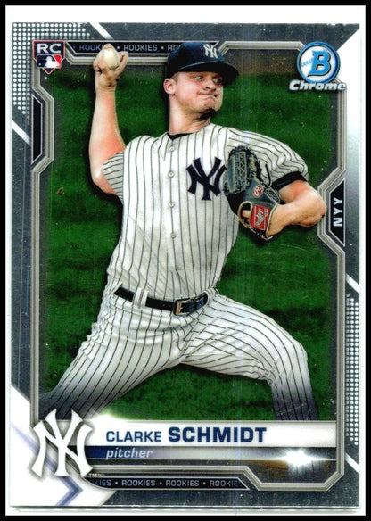 2021 Bowman Chrome #33 Clarke Schmidt Rookie New York Yankees