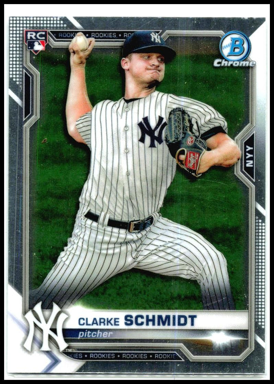 2021 Bowman Chrome #33 Clarke Schmidt Rookie New York Yankees