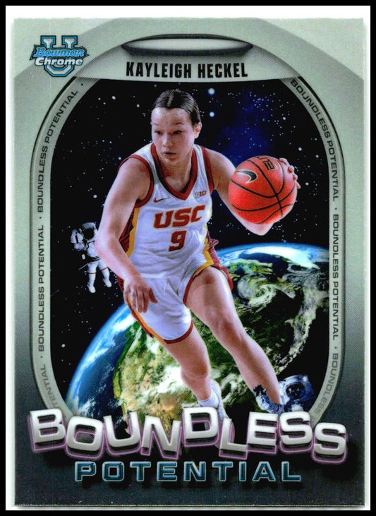2024-25 Bowman University Chrome Boundless Potential #BP-25 Kayleigh Heckel USC