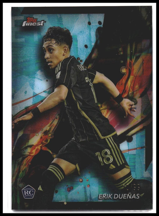 2024 Finest MLS #63 Erik Dueñas Aqua Refractor #/99