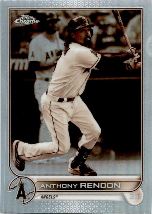 2022 Topps Chrome Sepia Refractor #126 Anthony Rendon Los Angeles Angels