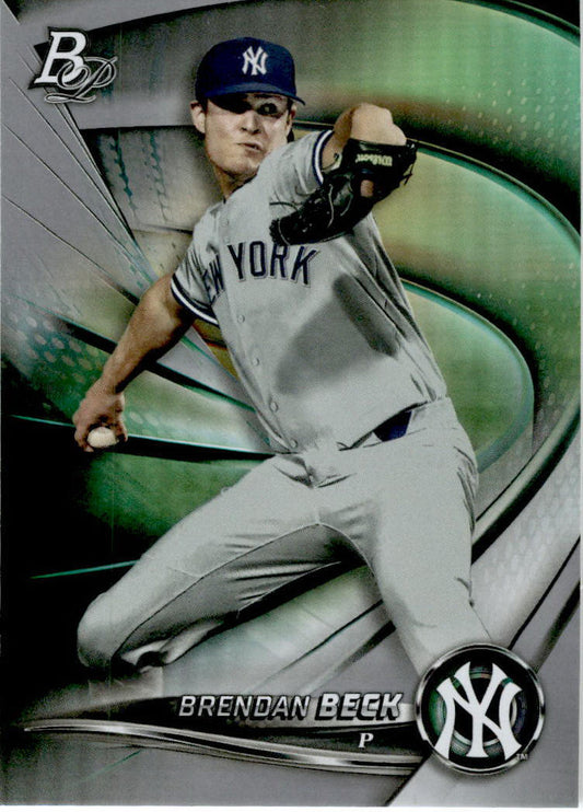 2022 Bowman Platinum #TOP-91 Brendan Beck New York Yankees