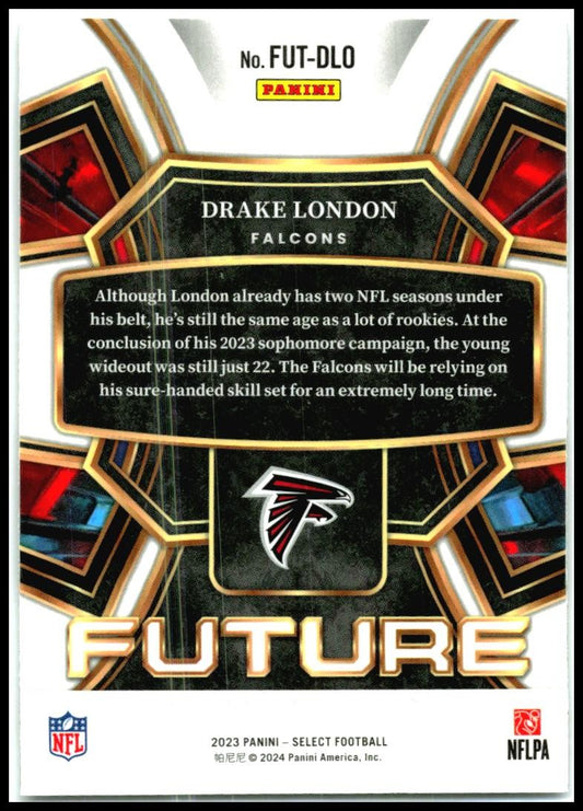2023 Panini Select Select Future #FUT-DLO Drake London Atlanta Falcons