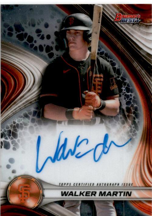 2024 Bowman's Best Autograph #B24-WM Walker Martin San Francisco Giants