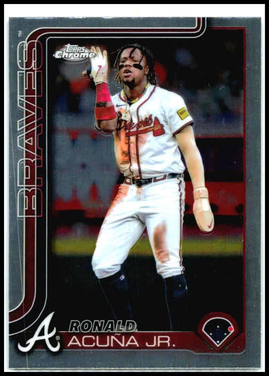 2025 Topps Chrome #257 Ronald Acuña Jr. Atlanta Braves