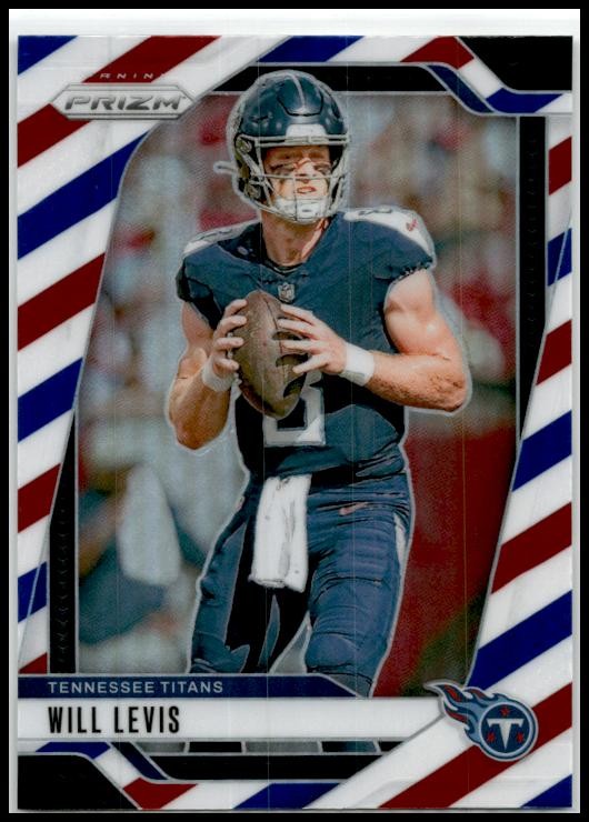 2024 Panini Prizm Red White and Blue #277 Will Levis Tennessee Titans