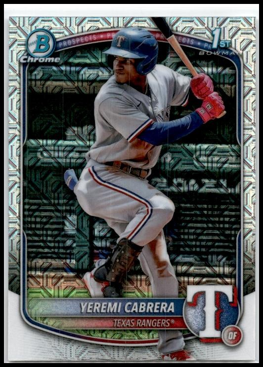 2025 Bowman Mojo Refractor #BP-146 Yeremi Cabrera Texas Rangers