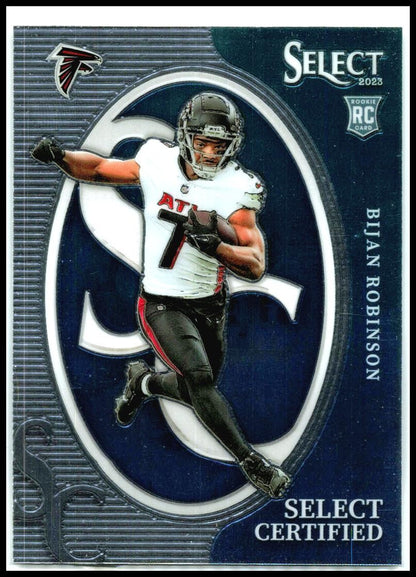 2023 Panini Select Select Certified Rookies #CRO-BRO Bijan Robinson Falcons