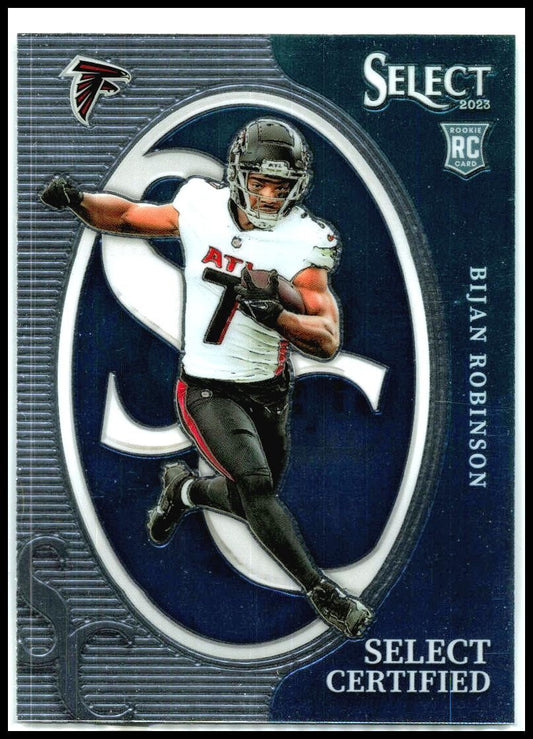 2023 Panini Select Select Certified Rookies #CRO-BRO Bijan Robinson Falcons