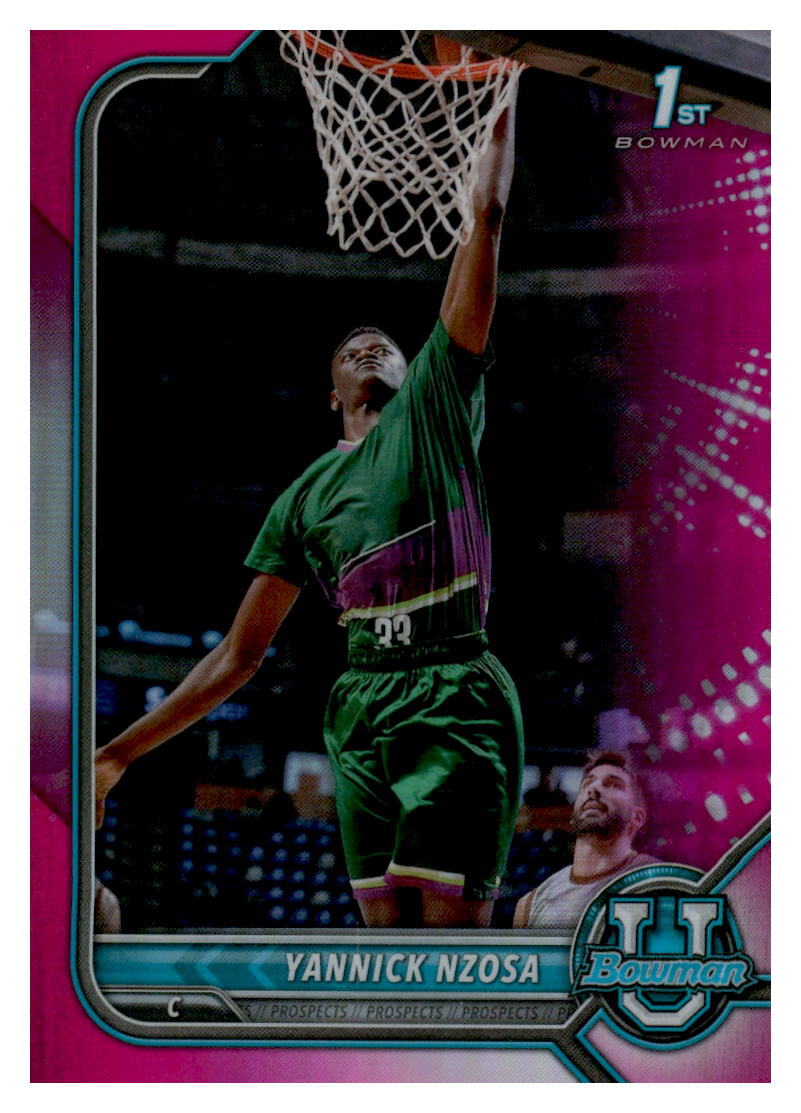 2021 Bowman University #10 Yannick Nzosa Pink