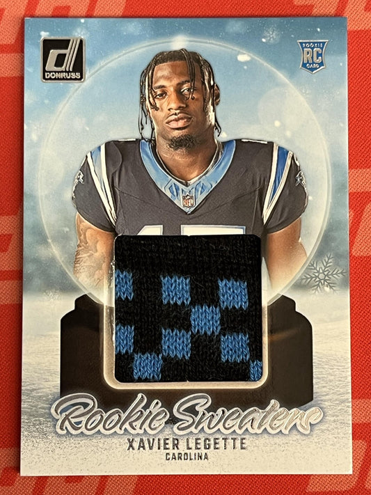2024 Donruss Rookie Holiday Sweater #RHS-XLE Xavier Legette Panthers
