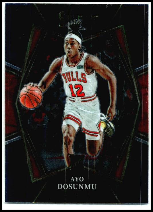 2021-22 Panini Select Blue (Retail Base) #154 Ayo Dosunmu Rookie Chicago Bulls