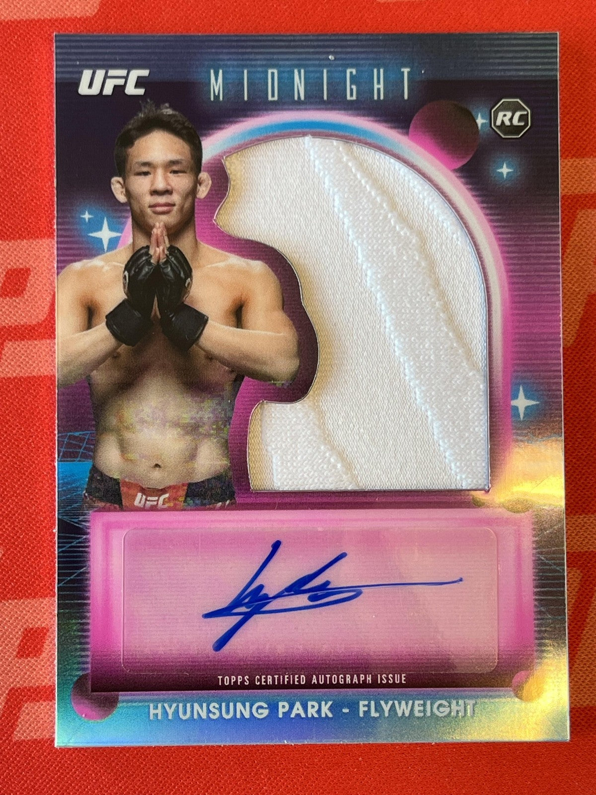 2025 Topps Midnight Rookie Relic Autograph #RRA-HS Hyunsung Park Rookie