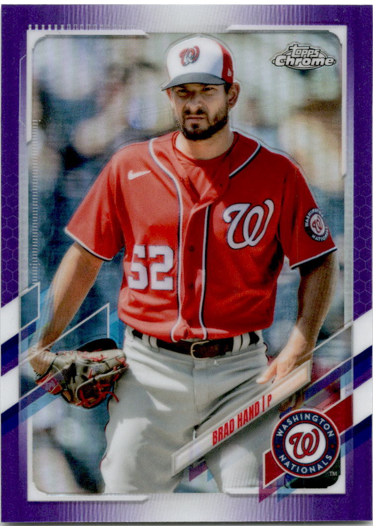 2021 Topps Chrome Update Purple Refractor #USC29 Brad Hand Washington Nationals