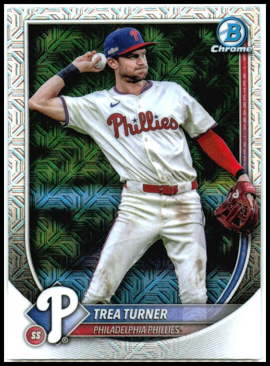 2025 Bowman Chrome Mojo Refractor #65 Trea Turner Philadelphia Phillies