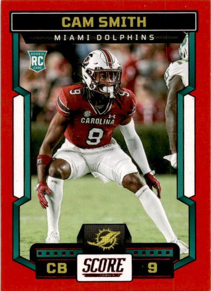 2023 Score Red #384 Cam Smith Miami Dolphins