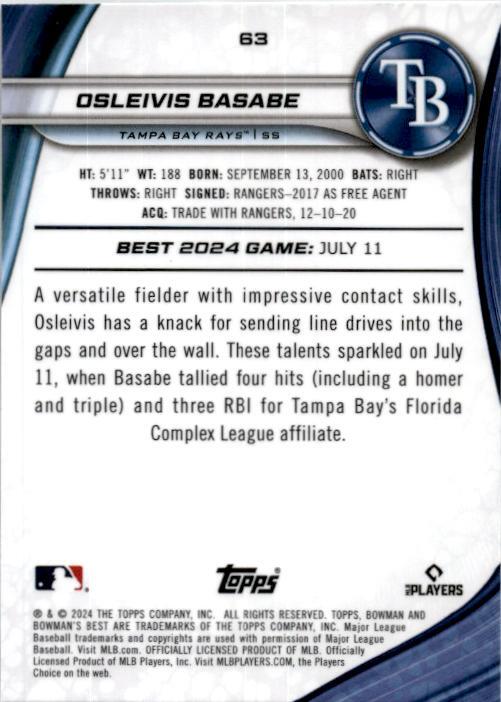 2024 bowman's best #63 Osleivis Basabe