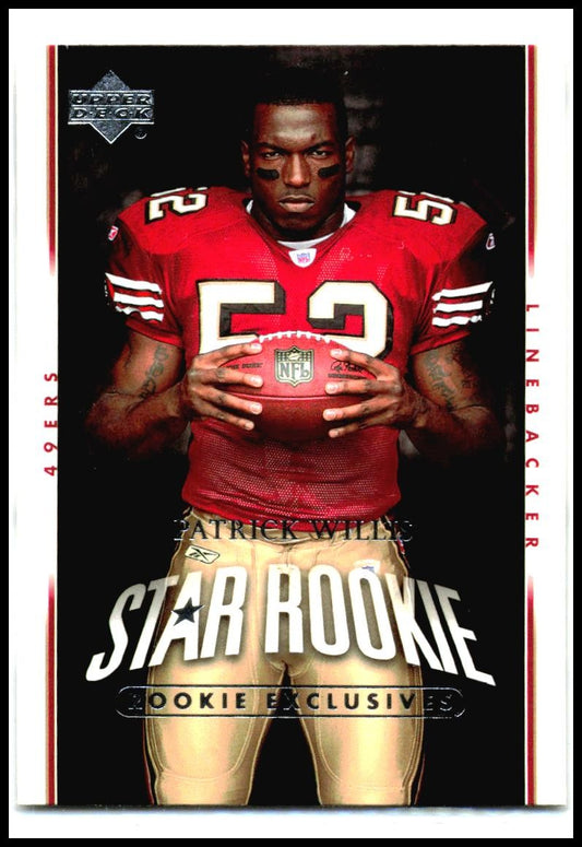2007 Upper Deck Rookie Exclusives Star Rookies #288 Patrick Willis Rookie 49ers