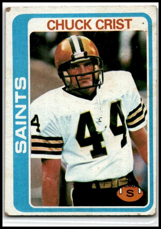 1978 Topps #266 Chuck Crist Rookie New Orleans Saints