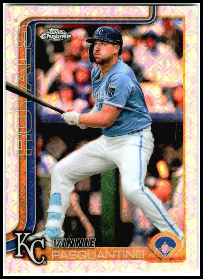 2025 Topps Chrome Logofractor #165 Vinnie Pasquantino Kansas City Royals