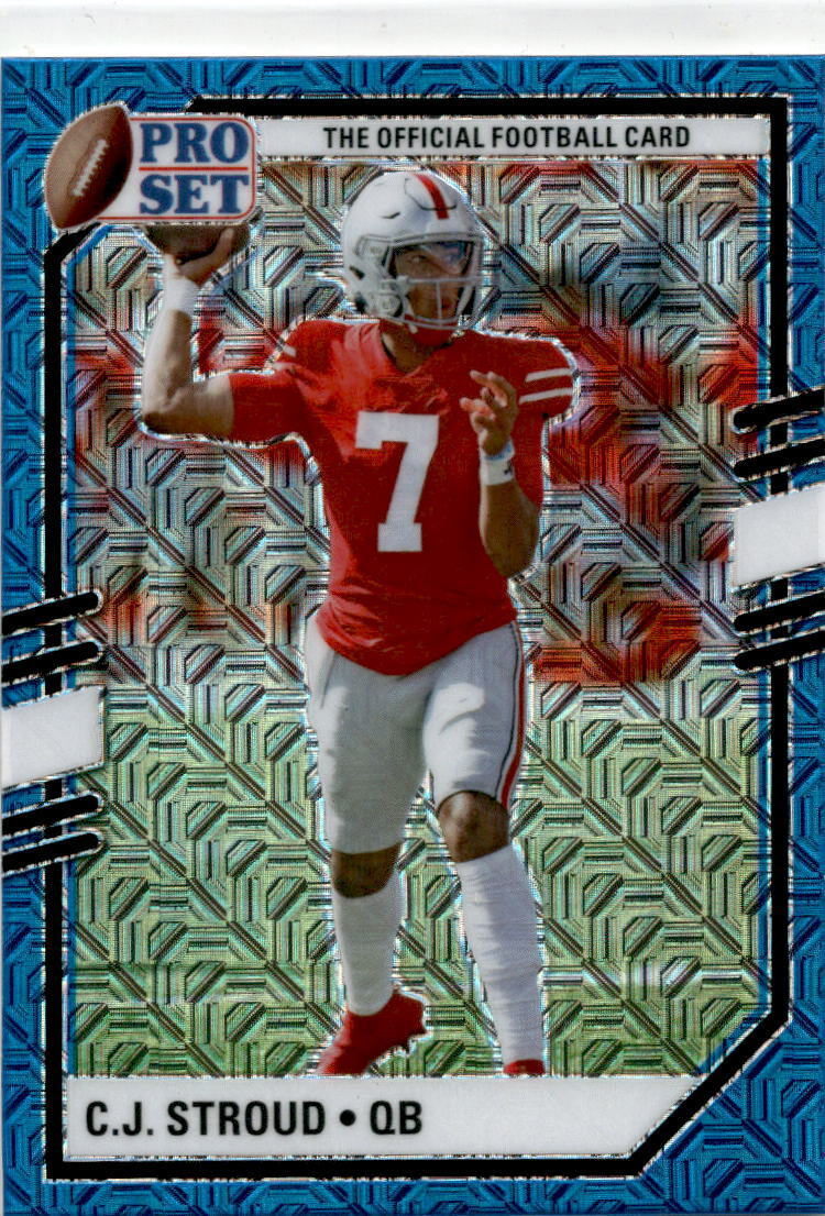 2022 Pro Set Metal Blue Mojo #PSB-CJS C.J. Stroud Houston Texans