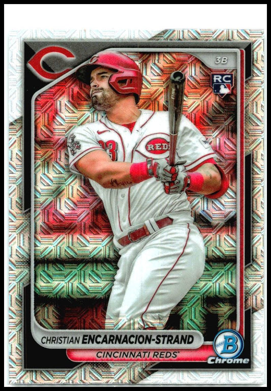 2024 Bowman Chrome Mojo Refractors #79 Christian Encarnacion-Strand Reds