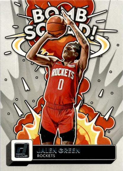 2022-23 Donruss Bomb Squad #8 Jalen Green Houston Rockets