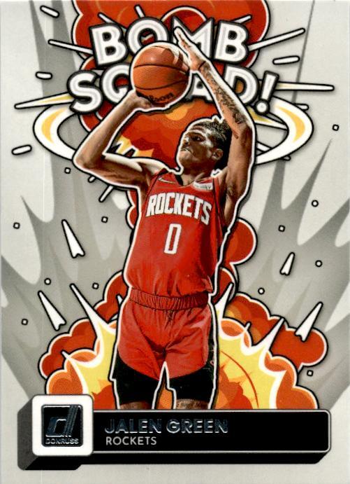 2022-23 Donruss Bomb Squad #8 Jalen Green Houston Rockets