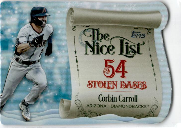 2024 Topps Holiday Making the Nice List #MNL-11 Corbin Carroll Diamondbacks