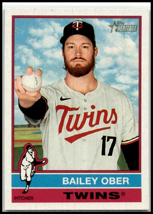 2025 Topps Heritage #448 Bailey Ober Minnesota Twins