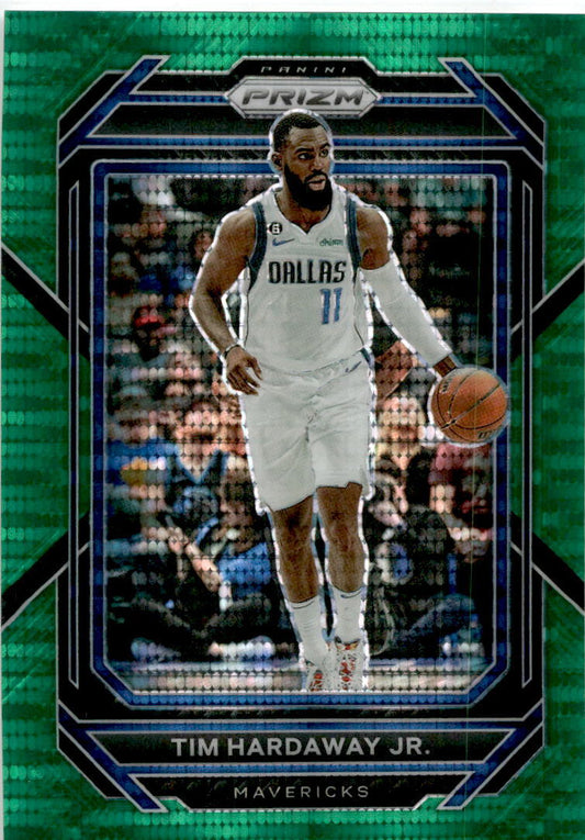 2022-23 Panini Prizm Prizms Green Pulsar #193 Tim Hardaway Jr. /25 Mavericks