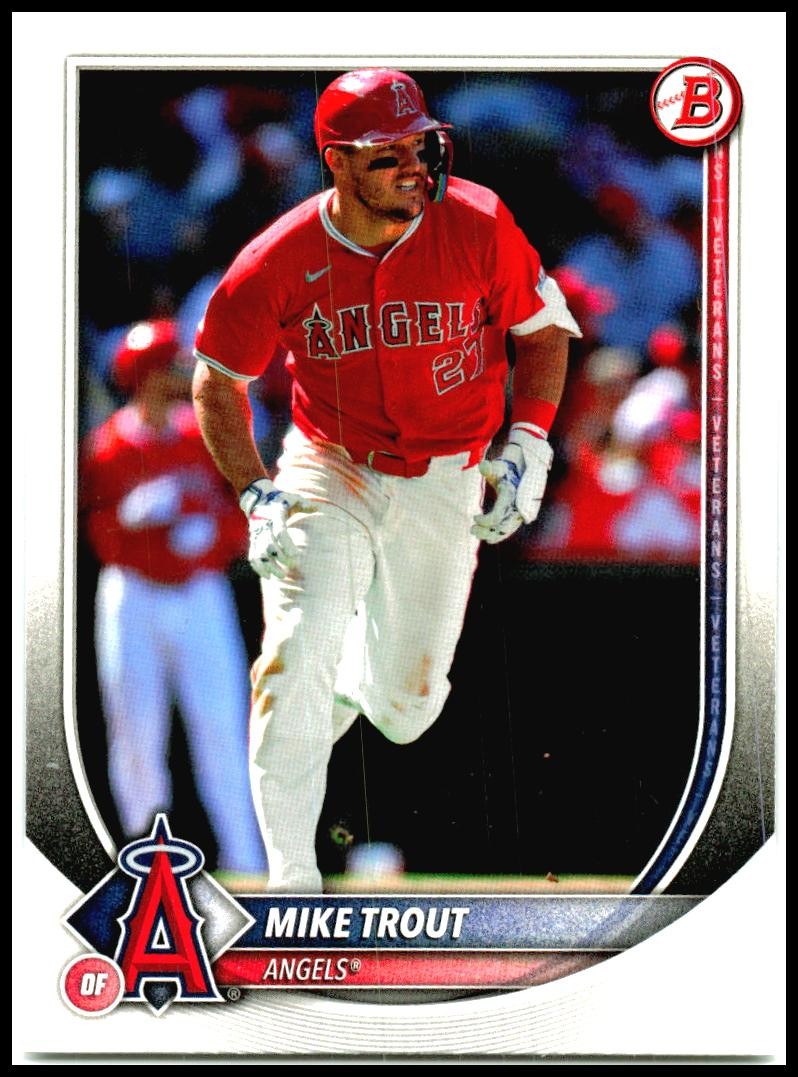 2025 Bowman #1 Mike Trout Los Angeles Angels