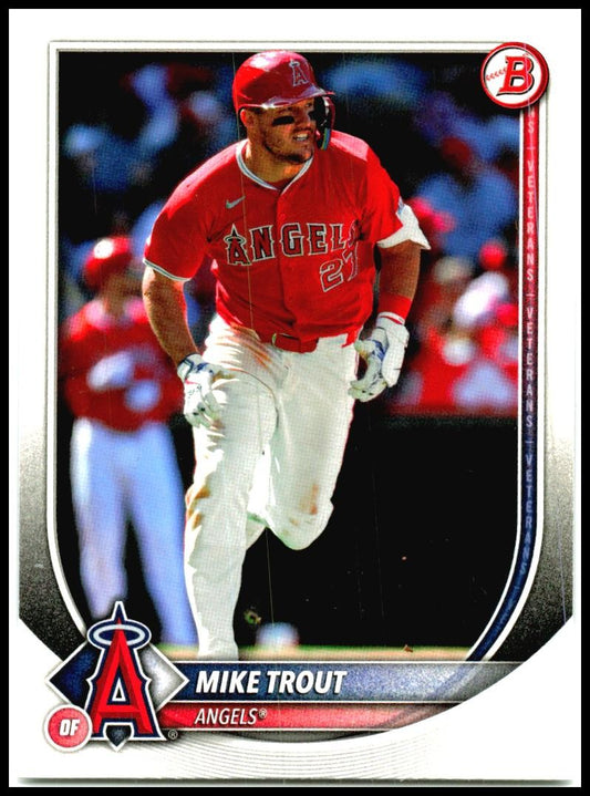 2025 Bowman #1 Mike Trout Los Angeles Angels