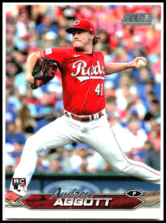 2024 Stadium Club #53 Andrew Abbott Rookie Cincinnati Reds