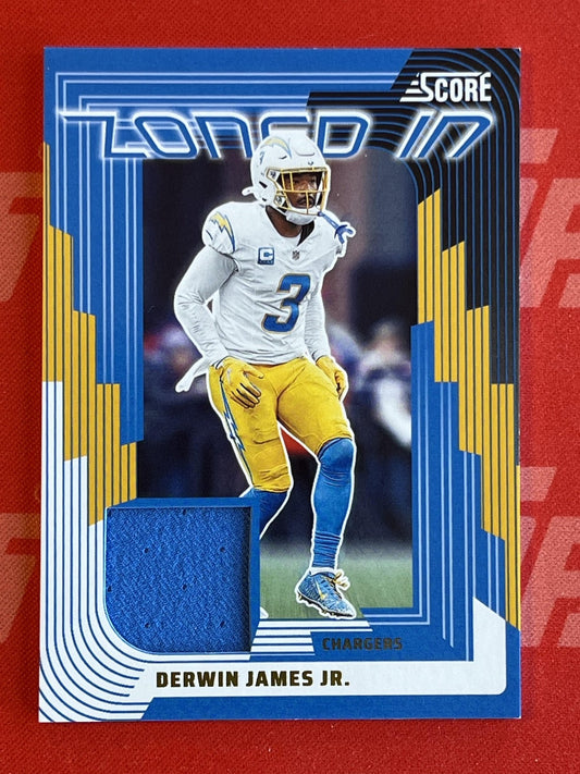 2025 Score Zoned In Jerseys #ZON-DJS Derwin James Jr. Los Angeles Chargers