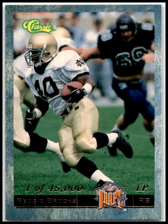 1993 Classic Limited Prints #LP9 Reggie Brooks Washington Redskins
