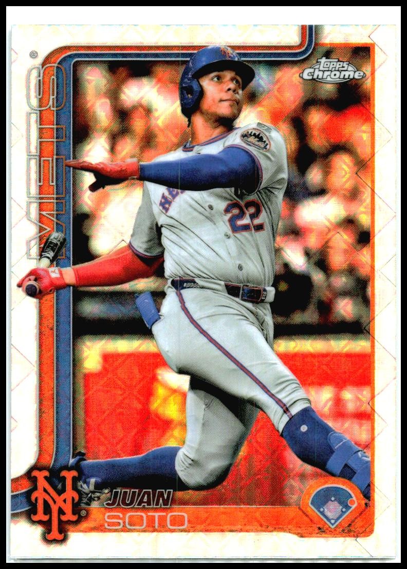 2025 Topps Chrome Logofractor #200 Juan Soto New York Mets