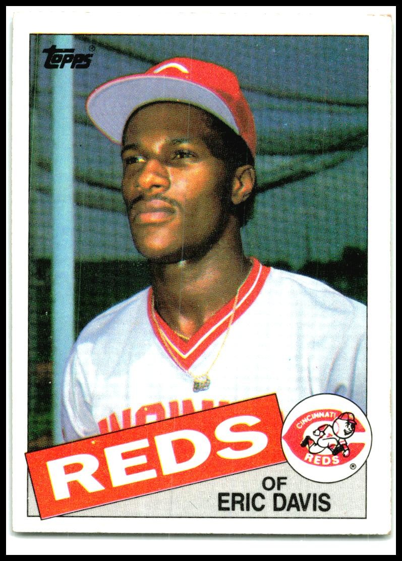 1985 Topps #627 Eric Davis Rookie Cincinnati Reds