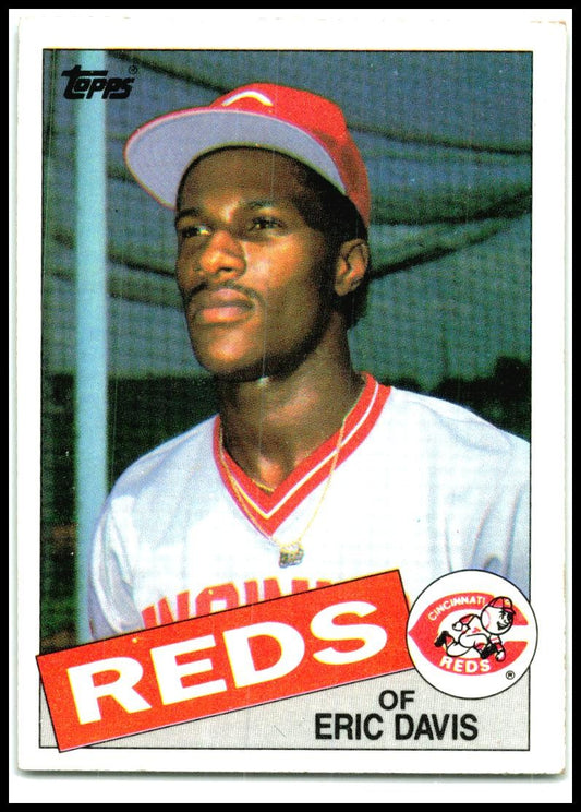 1985 Topps #627 Eric Davis Rookie Cincinnati Reds